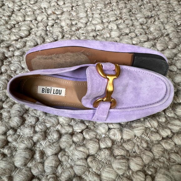 Bibi Lou Zagreb loafers in light purple suede. Lightly worn. - Picture 5 of 5